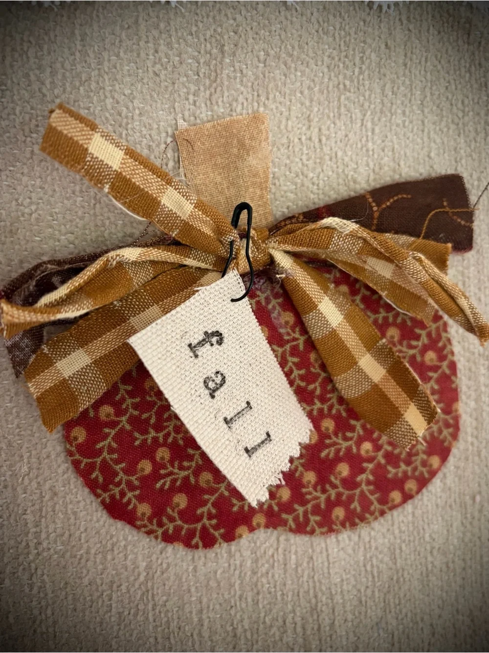 Primitive - PUMPKIN - DITTY BAG - Upcyled - Vintage Textiles